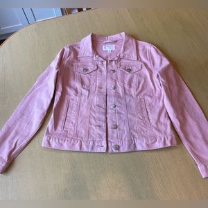 Time and Tru Light Pink Jean Jacket - Medium